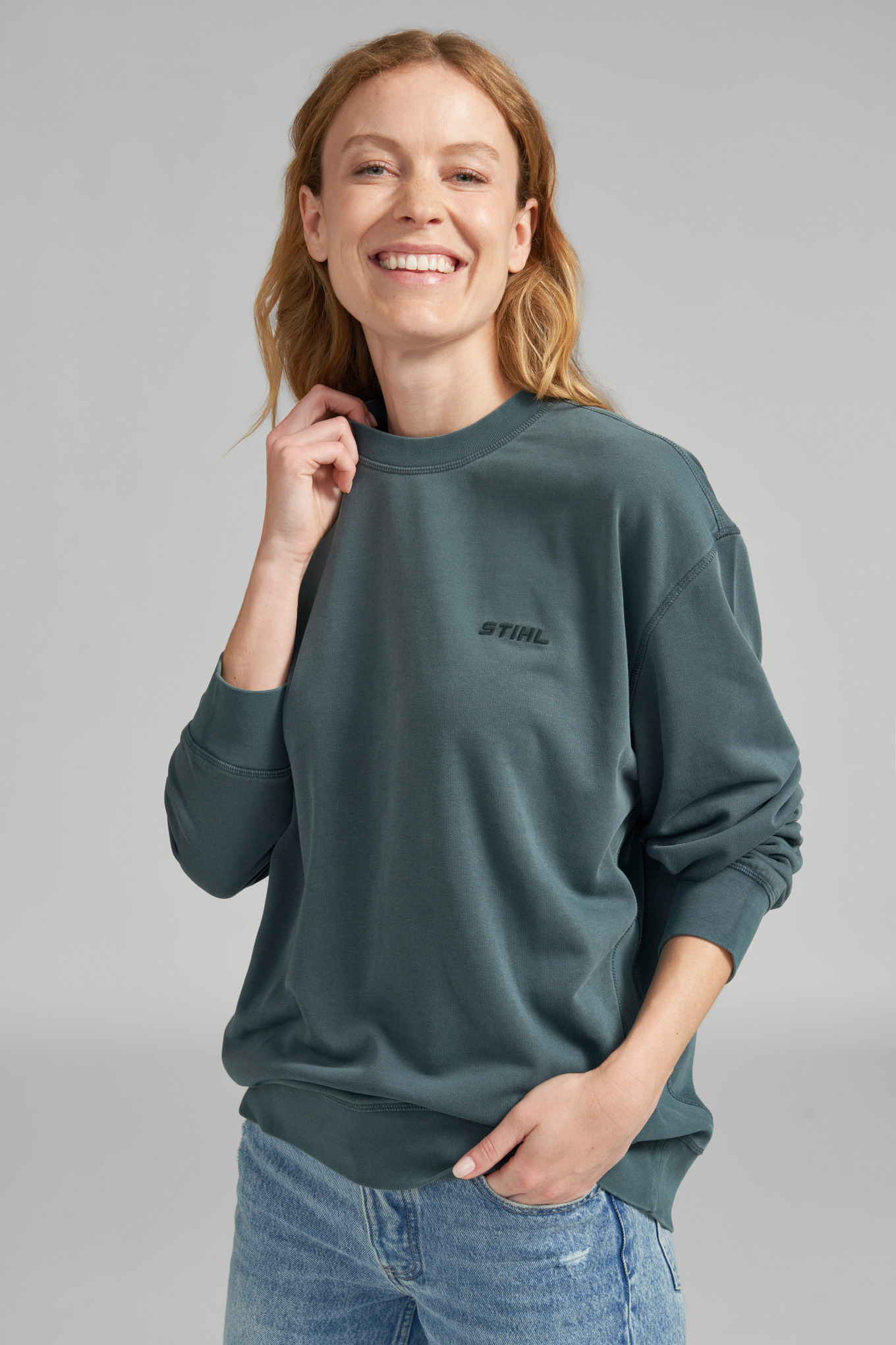 Bluza PIGMENT DYE niebieska